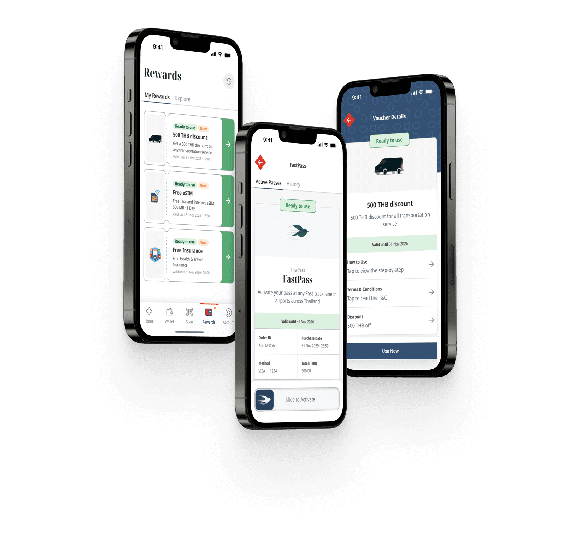 ThaiPass app screens